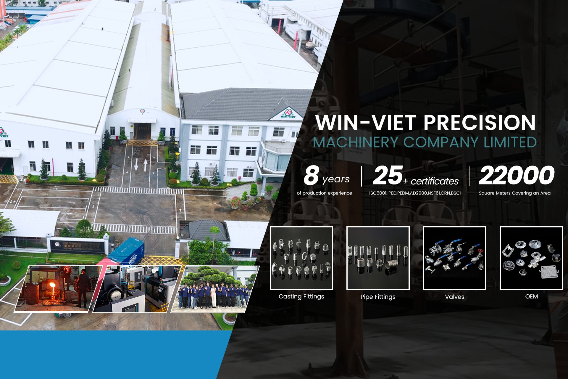 Explore WIN-VIET stainless steel fittings factory
