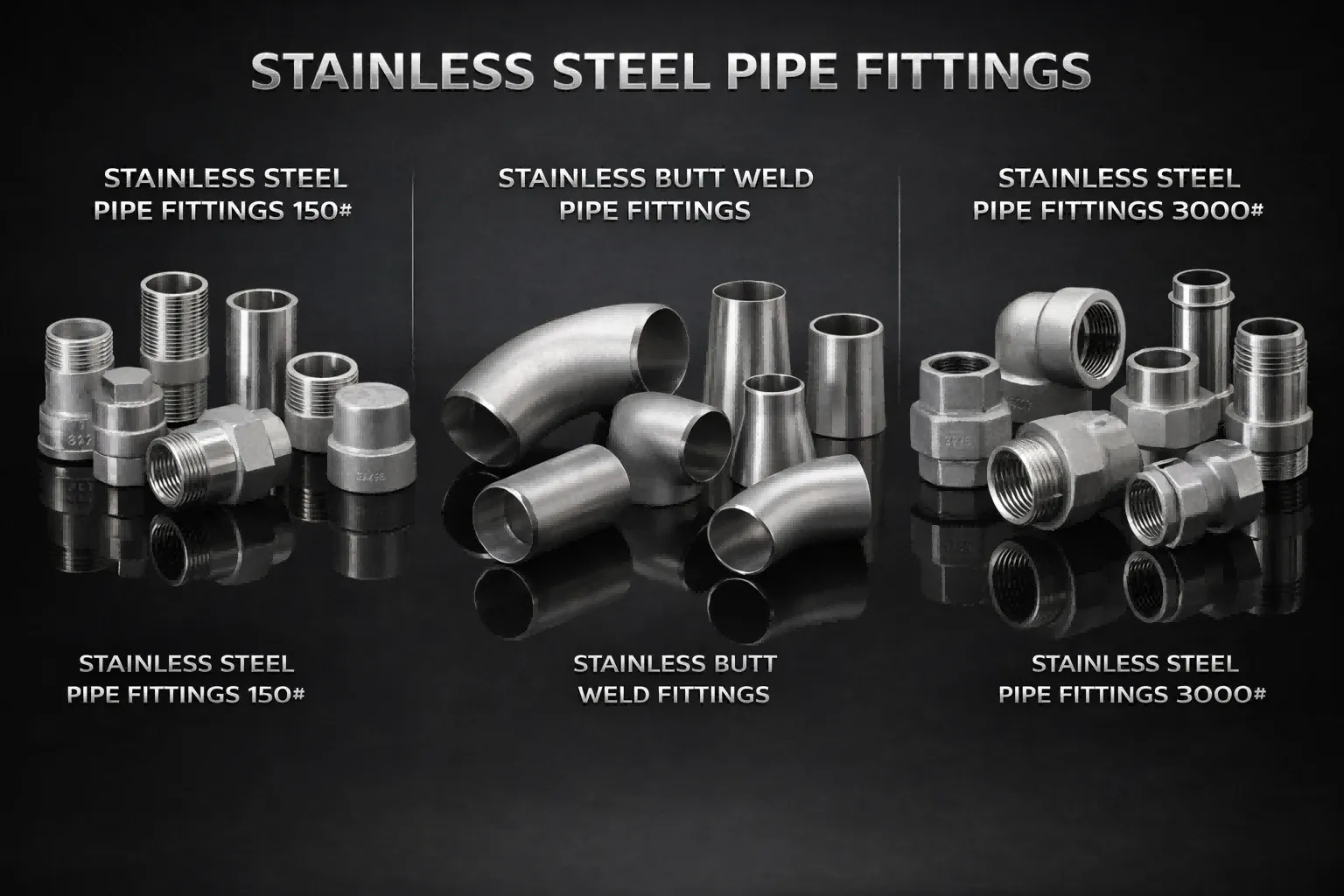 Potrubní tvarovky z nerezové oceli 150 liber