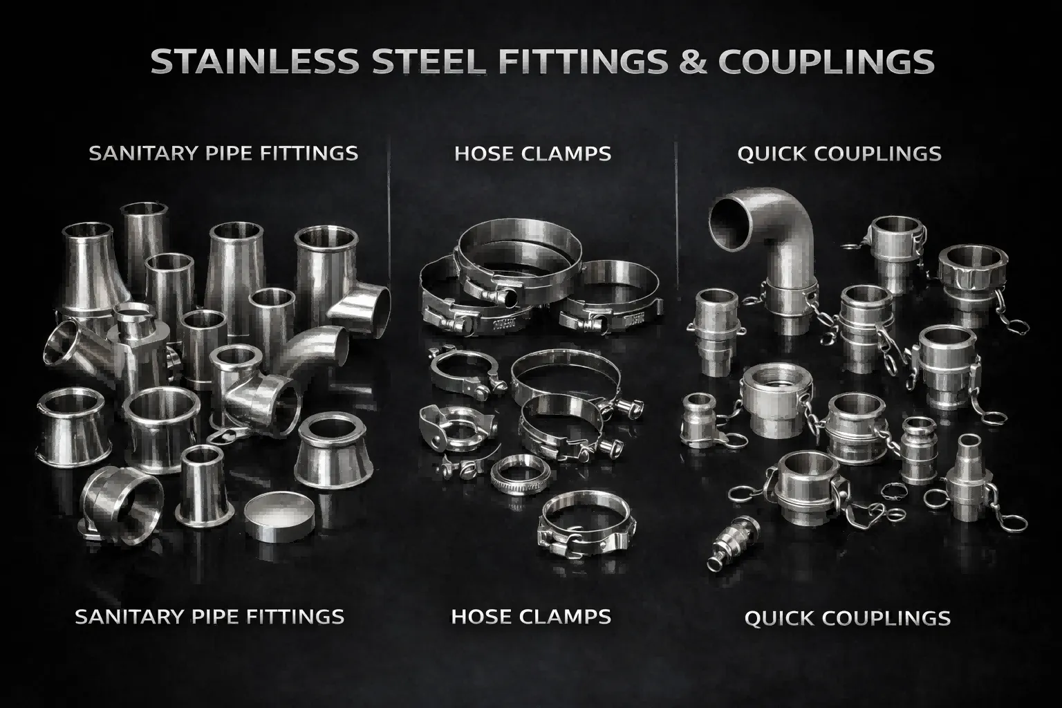 Nerezové tvarovky pro svařování na tupo